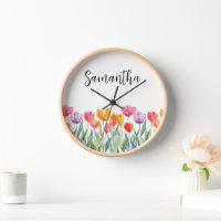 Monogram Tulips Frühlingsblumen farbenfroh und frö