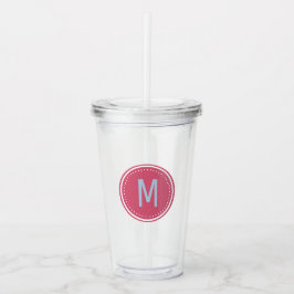 MONOGRAM Tumbler Acryltrinkbecher