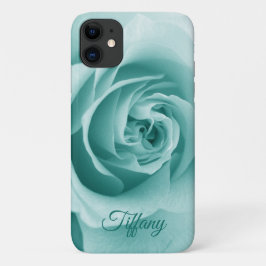 Monogram Turquoise Rose iPhone Case-Mate iPhone Hülle