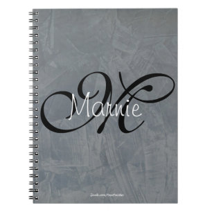 Monogram Tuscan Slate Imitate beenden Notizblock