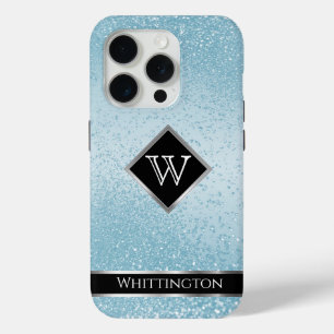 Monogram Twinkle Ombre - Baby Blue Case-Mate iPhone Hülle