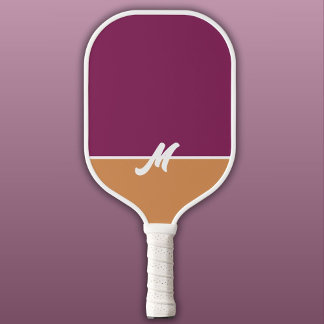 Monogram Two Tone Berry & Cinnamon mit White Pickleball Schläger