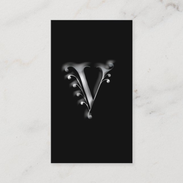 Monogram V-Visitenkarten Visitenkarte (Vorderseite)