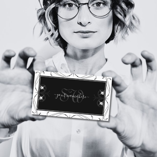 Monogram Verziert Visitenkarte (Von Creator hochgeladen)