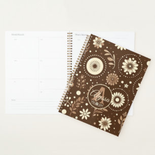 Monogram Vintag Floral Harmony Planer