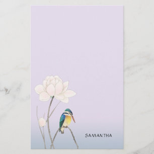 Monogram Vintag Kingfisher Stationery Briefpapier