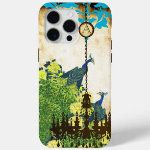 Monogram Vintag Peacock Khandelier Damask iPhone Case-Mate iPhone Hülle