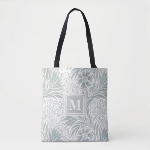 Monogram Vintag Taupe Floral Muster