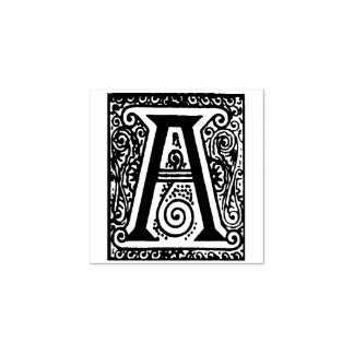 Monogram Vintager Dekorbrief A Gummistempel