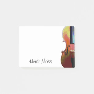 Monogram Violinist Post-it Klebezettel