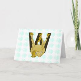 Monogram W Funny Pony Personalisiert
