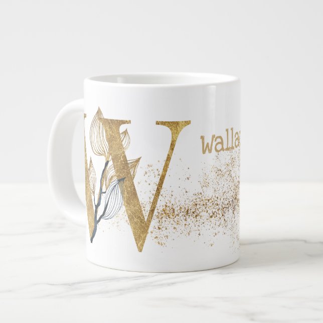 Monogram "W" Jumbo Tasse Soup Ice Cream (Vorderseite Links)