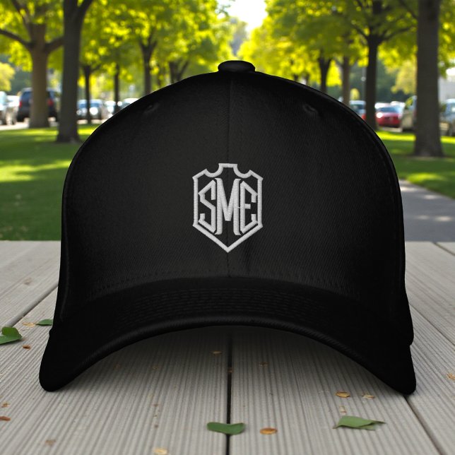 Monogram Wappen Initials Custom Personalisiert Bestickte Baseballkappe (Von Creator hochgeladen)
