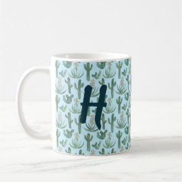 MONOGRAM Wasserfarbenkaktus & Wüste Kaffeetasse