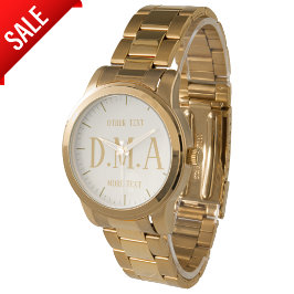 Monogram Watch Women Personalisiert Elegany Class Armbanduhr