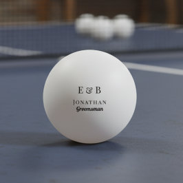 Monogram Wedding Trauzeuge Gift Personalisiert Bla Tischtennisball