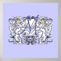 Monogram Wedding Vow Heart