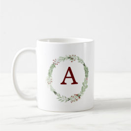 Monogram Weihnachtsfeiertag Kaffeetasse