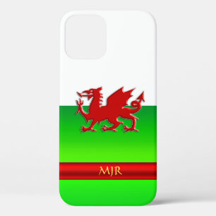 Monogram Welsh Flag, Prägung für Dragon-Chrom-Effe Case-Mate iPhone Hülle