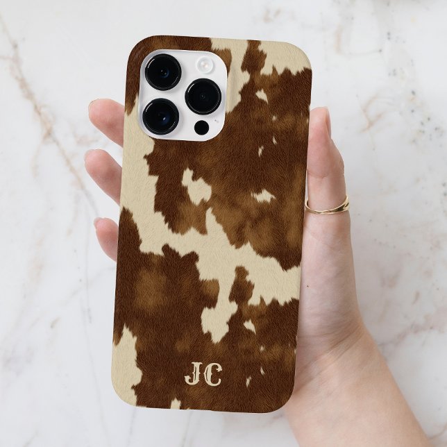 Monogram Western Country Modern Brown Cowgirl Case-Mate iPhone Hülle (Monogram Western Country Modern Brown Cowgirl Case-Mate iPhone Case)