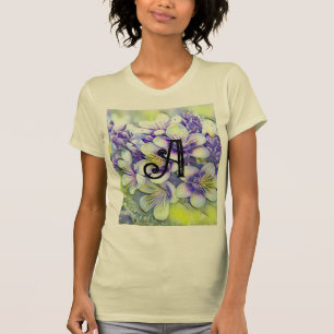 Monogram White Cheroms Watercolor T-Shirt