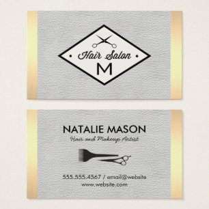 Monogram White Leather Gold Lux Trim