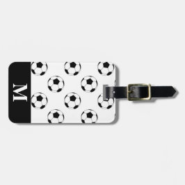 Monogram White Soccball Balls, weiß Gepäckanhänger