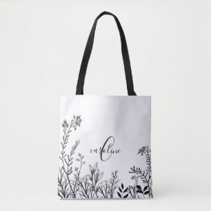 Monogram Wilde Blume Doodles