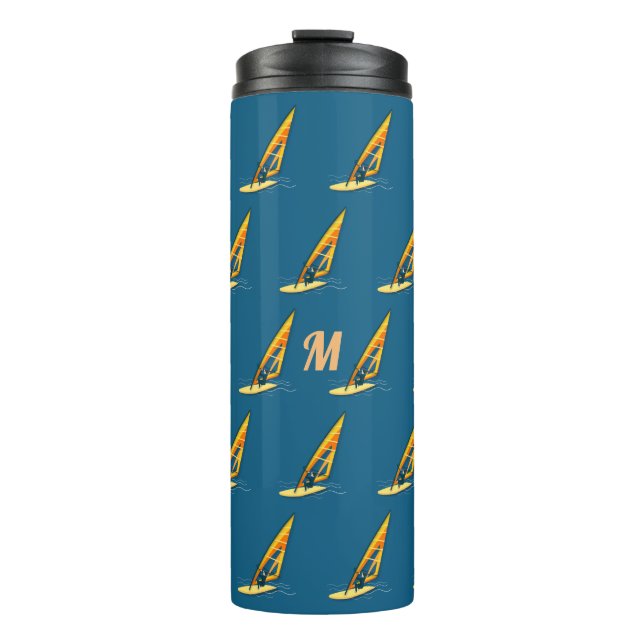 Monogram Windsurfing Thermosbecher (Vorderseite)