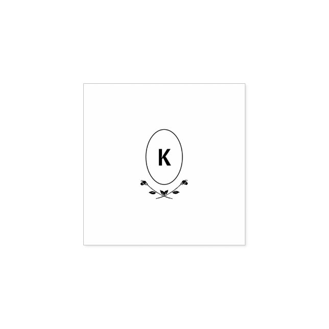 Monogram Wood Art Briefmarke Gummistempel (Prägung)