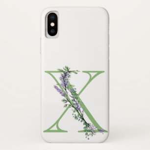 Monogram X Lavendel Eucalyptus Case-Mate iPhone Hülle