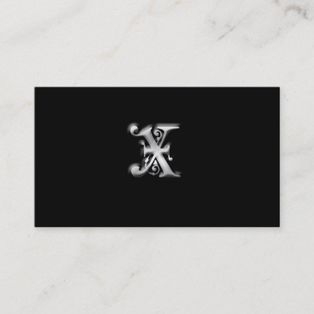 Monogram X-Visitenkarten Visitenkarte (Vorderseite)
