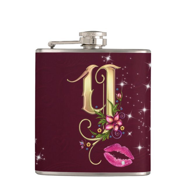 Monogram Y Wrapped Flask, 6 oz. Flachmann (Vorderseite)