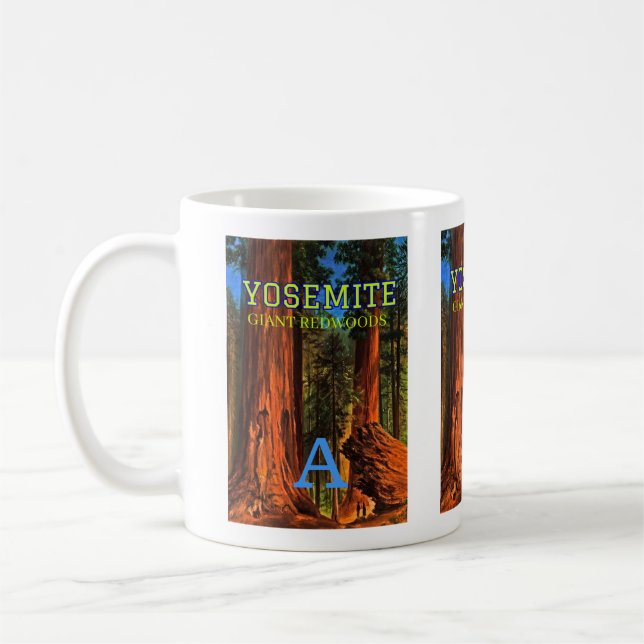 Monogram Yosemite Valley California Gigant Redwood Kaffeetasse (Links)