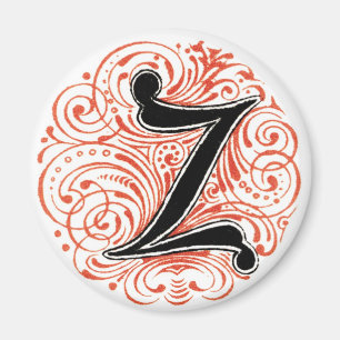 Monogram 'Z' in Rot - Magnet