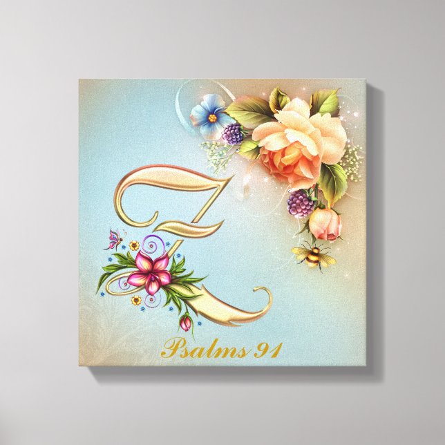 Monogram Z Premium Wrapped Canvas (Gloss) Leinwanddruck (Vorderseite)