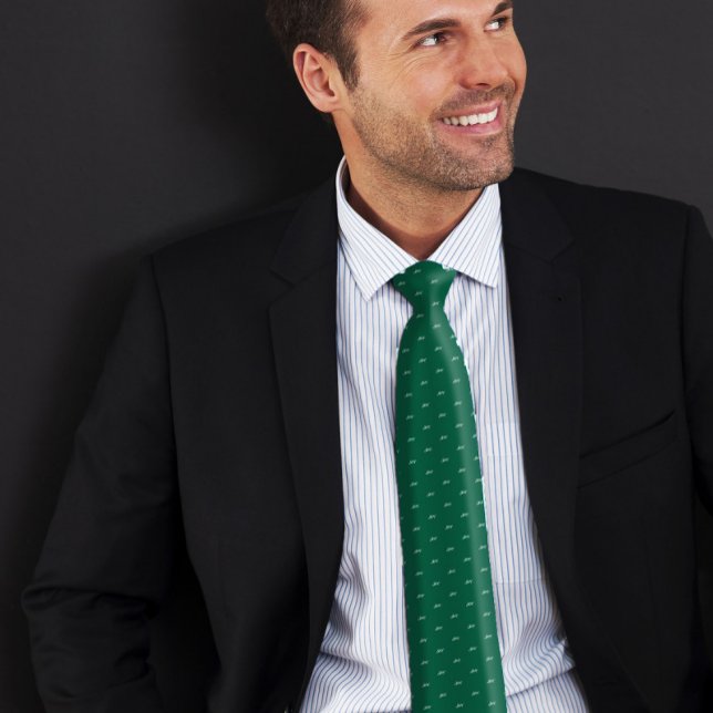 Monogram-Zitat für den grünen Individuelle Name Krawatte (Von Creator hochgeladen)