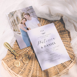 Monograma Minimalista Invitación de Boda Formal Einladung