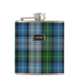 Monogramed Clan MacNeil Tartan-karierte Flasche Flachmann