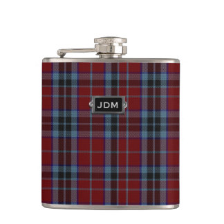 Monogramed Clan MacTavish Tartan Kariert Flask Flachmann