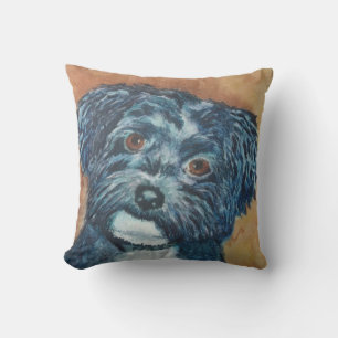 MONOGRAMED SÜSSE-SCHWARZES HAVANESE KISSEN
