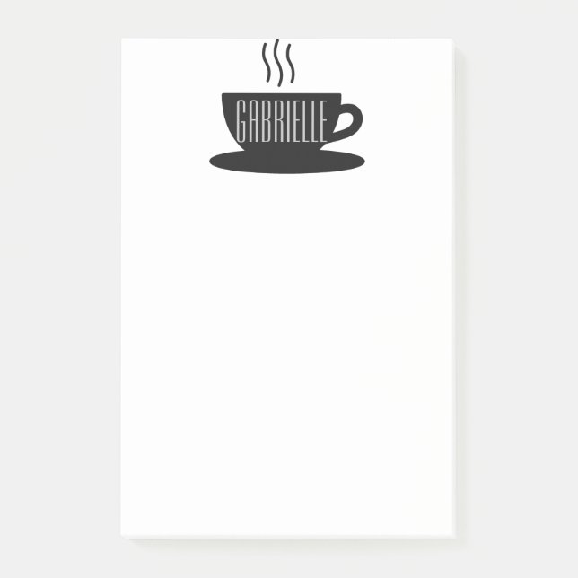 MONOGRAMKAFFEE - Nachhinweise Post-it Klebezettel (Vorderseite)