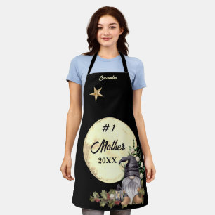 Monogramm #1 Großmutter-Wasserfarbengenom Schürze