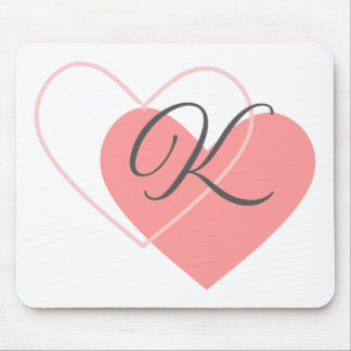 Monogramm 2 Herz Mousepad