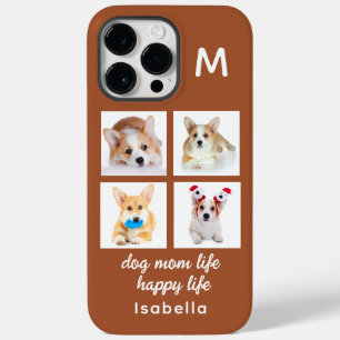 Monogramm 4 Foto-Collage Hunde-Mama-Leben Glückl Case-Mate iPhone 14 Pro Max Hülle