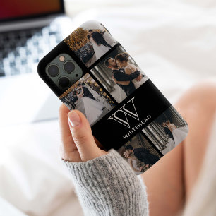 Monogramm 5 Quadrat FotoCollage Case-Mate iPhone Hülle