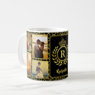 Monogramm 8 Fotomaterial  Royal Crown Gold Laurel Tasse