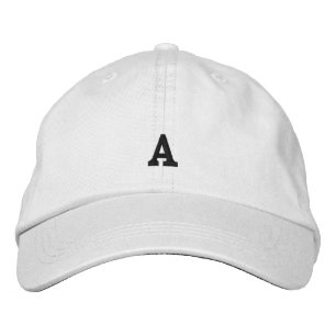 Monogramm A erste weiße Farbe bestickte Hutkappe Baseballkappe