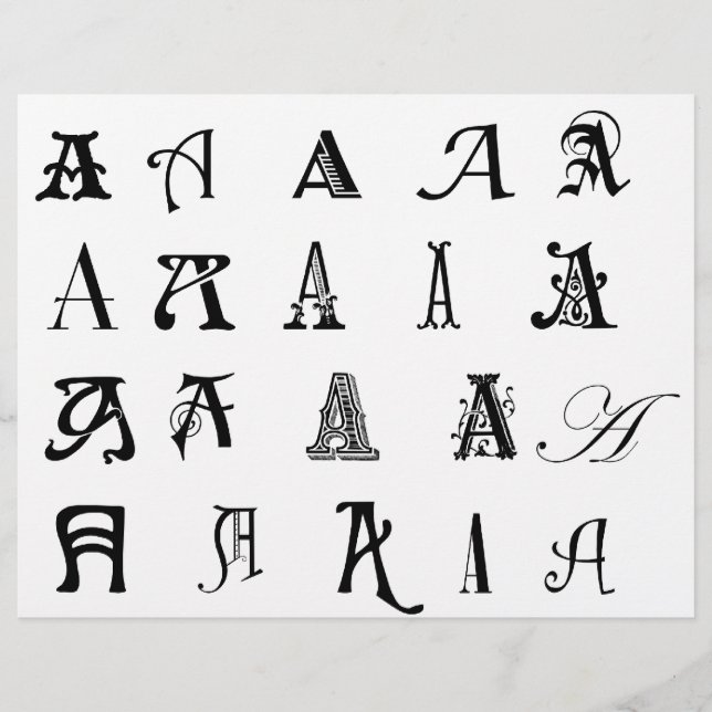 Monogramm "A" Flyer (Vorne)