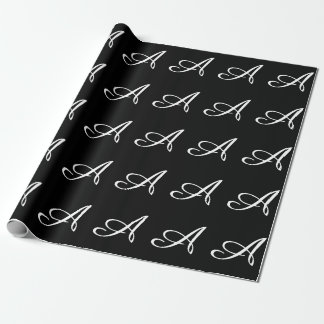 MONOGRAMM A GESCHENKPAPIER